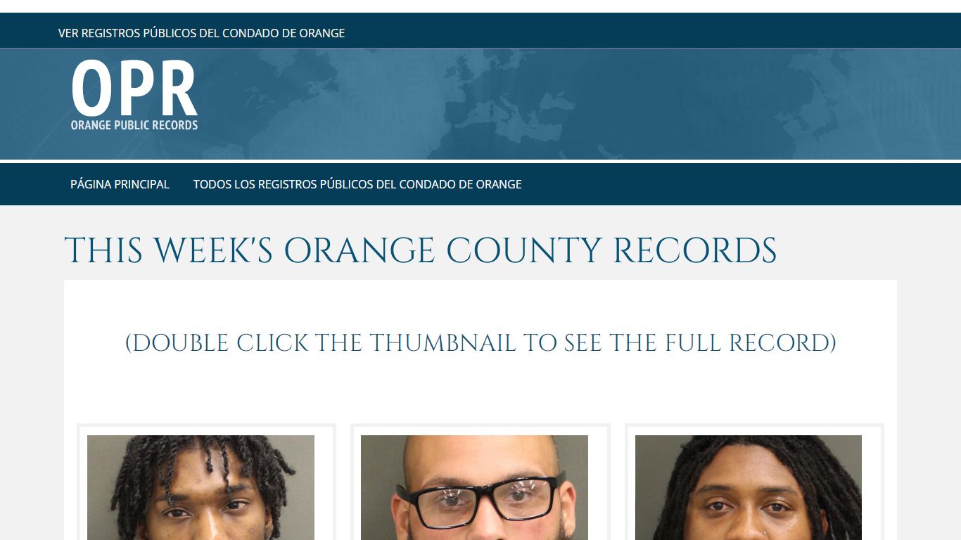 This Week's Orange County Records